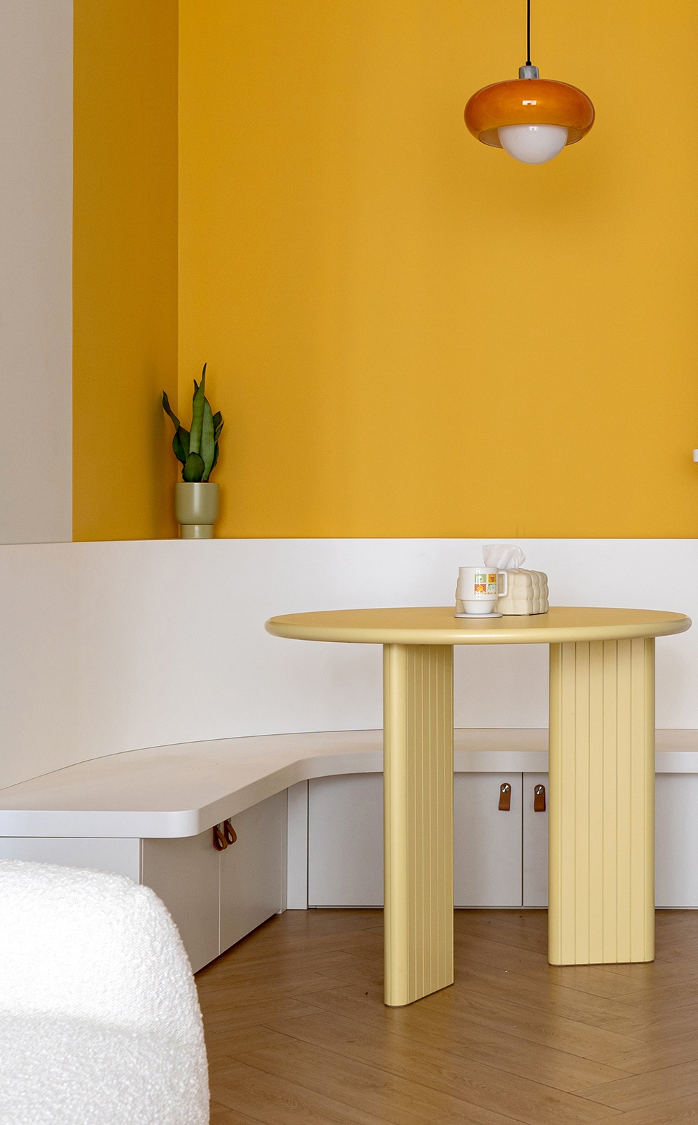 70㎡柠檬黄+墨绿奶油风甜蜜双人居丨中国北京丨久栖设计-24