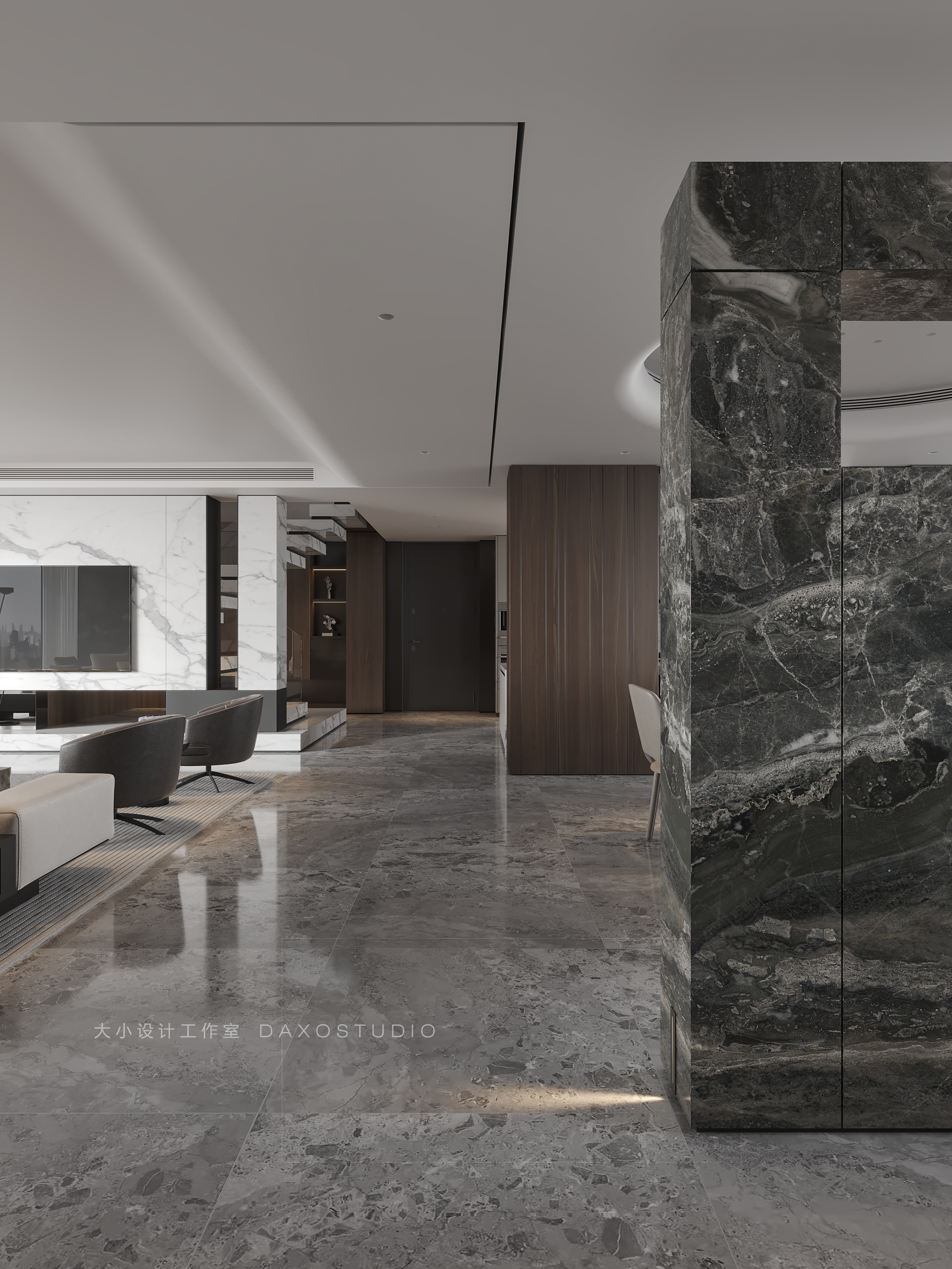 新光·皇庭水岸 520㎡顶复奢宅丨中国福建丨大小设计工作室-16