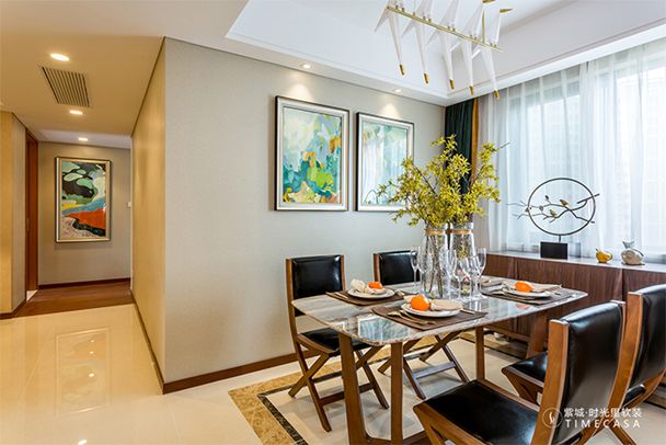 现代简约风,仁恒滨河湾 140 平米家居案例-19