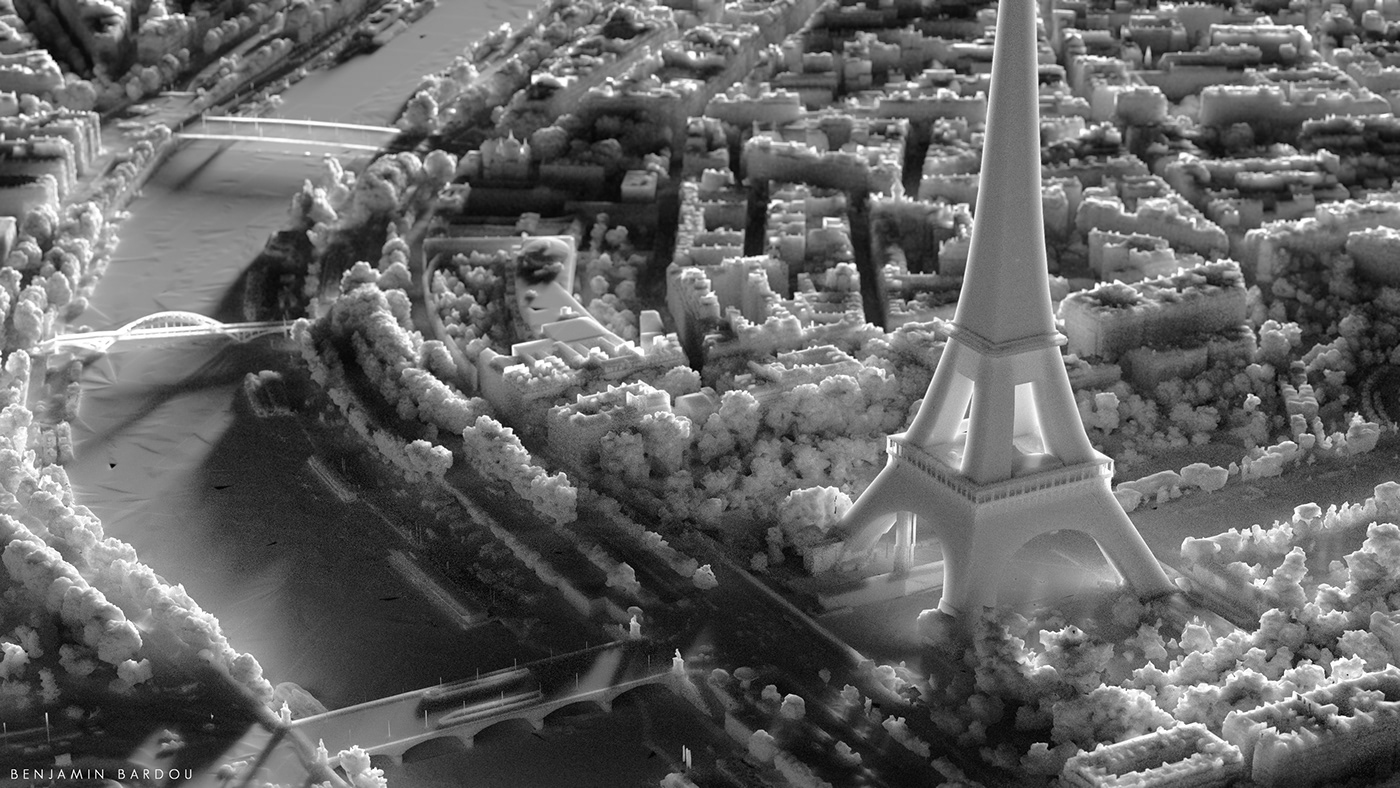 灰色城市 | Clarisse IFX 与谷歌地图导入器的实验性探索-10