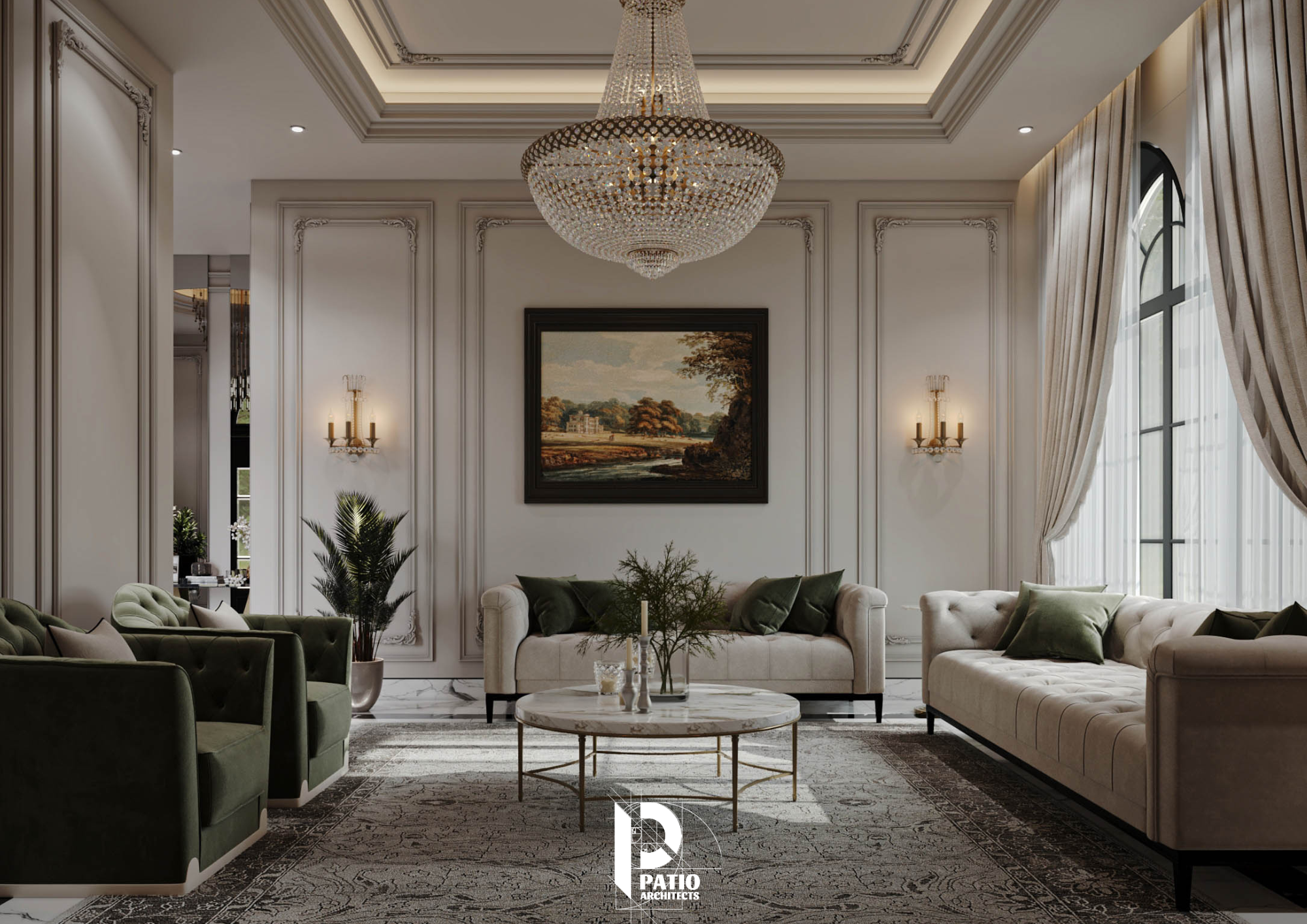 Elegant Residential Diwaniya Interior Design-7