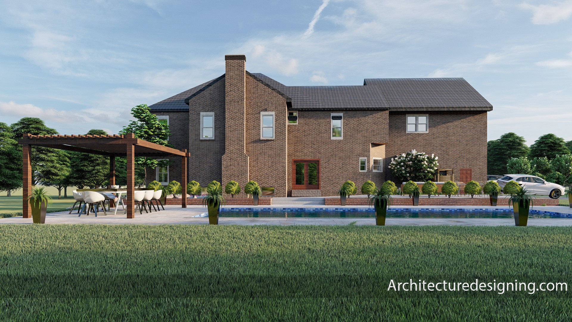 住宅房屋景观设计丨LiberiaMaryland-4