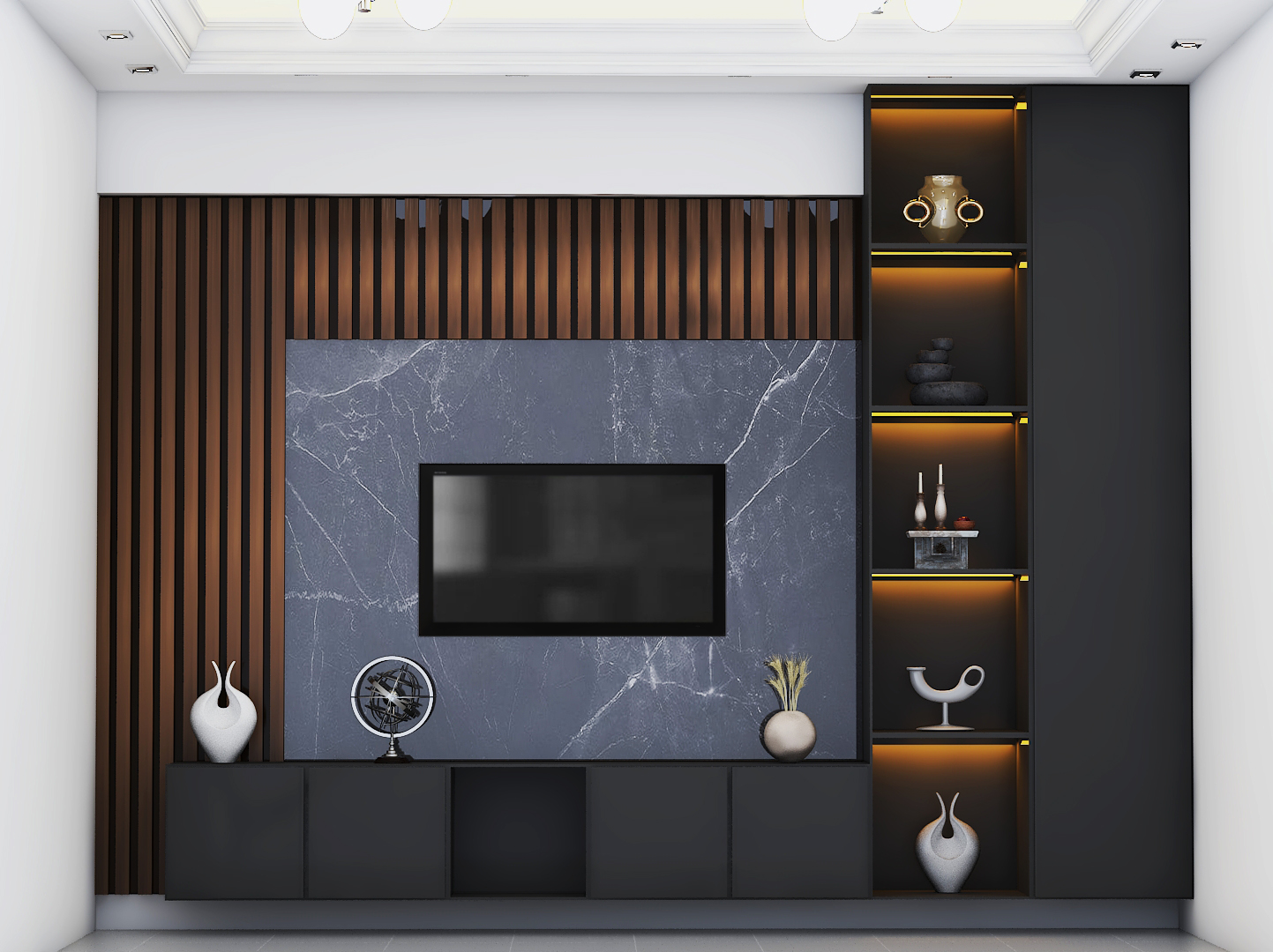 WARDROBE & LED WALL-63