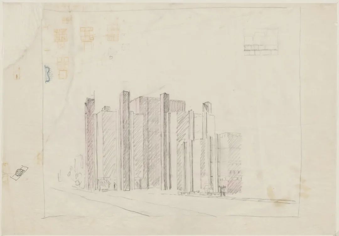 路易斯·康的建筑绘画-37