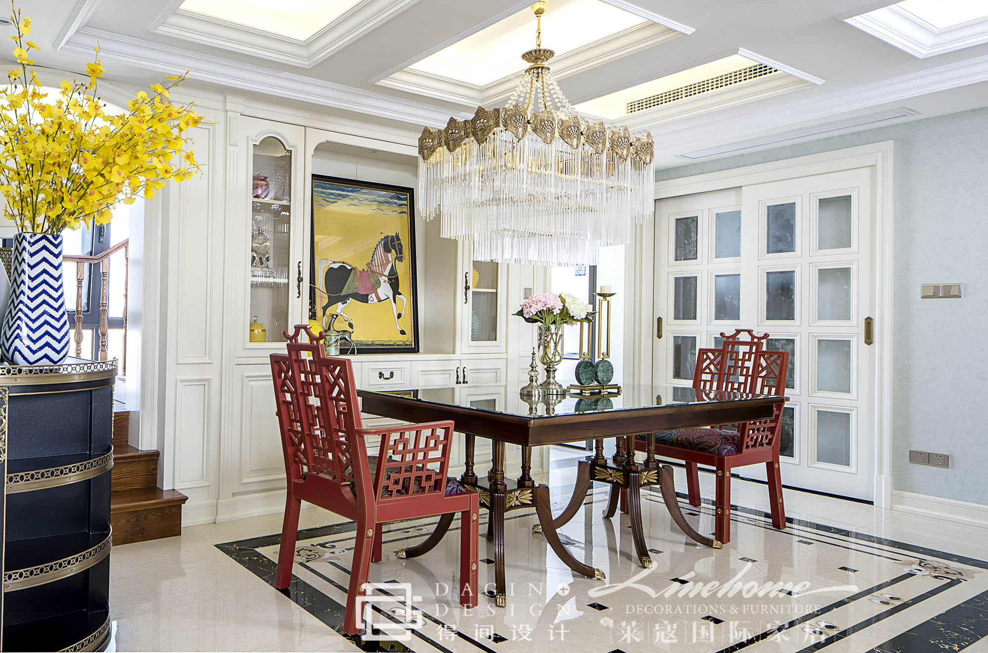 恒大首府美式混搭复式空间-36