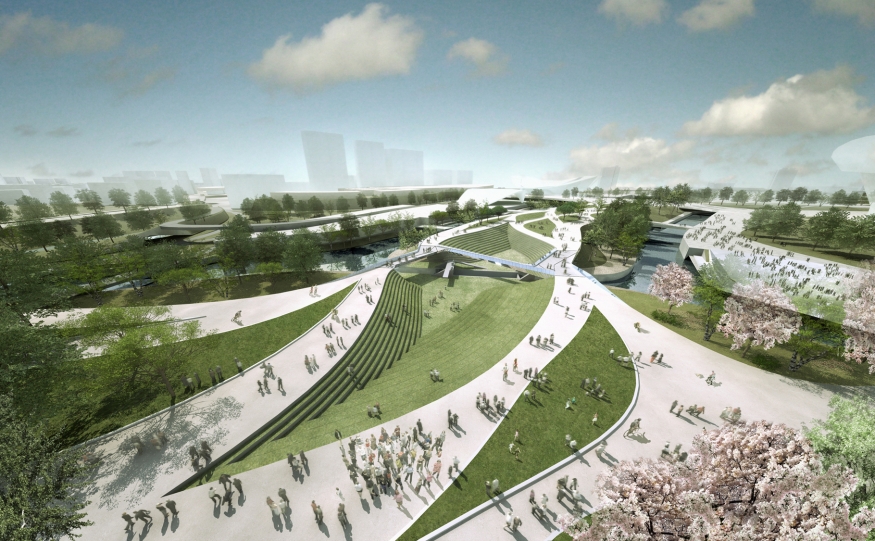 heneghan peng architects - Diamond Bridge, Queen Elizabeth Olympic Park | London-7