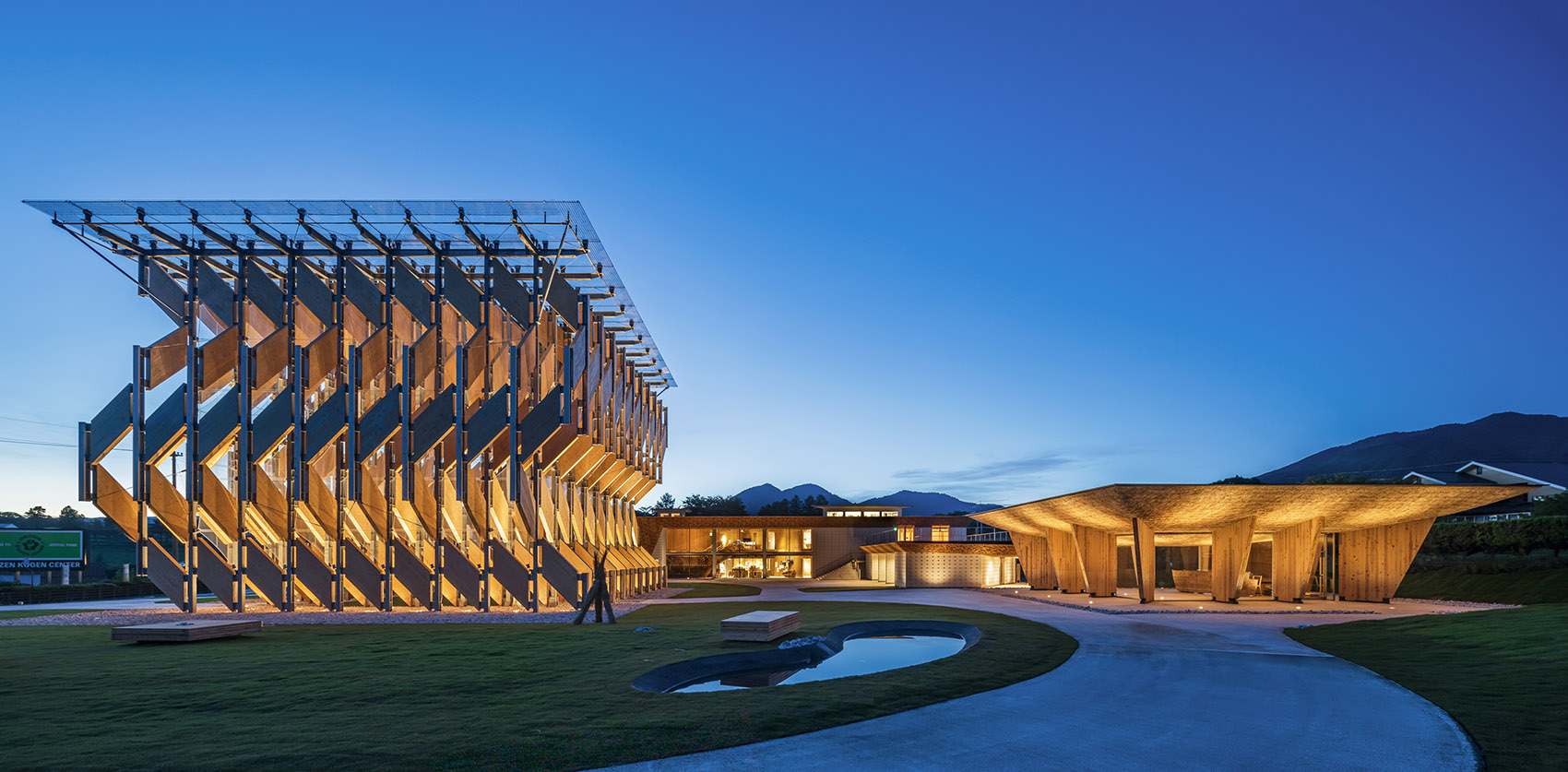 GREENable HIRUZEN 骑行中心和展亭丨日本丨隈研吾-20