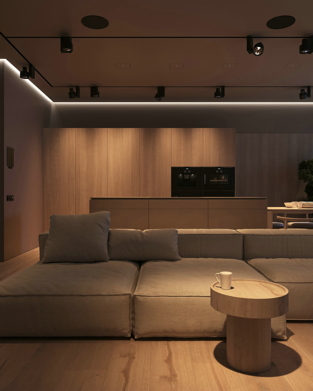 原木风小空间公寓设计-1