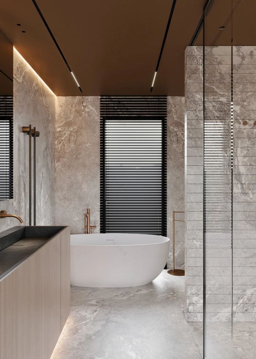 巴塞罗那现代轻法式住宅丨西班牙巴塞罗那丨Alex Tolkachev-30