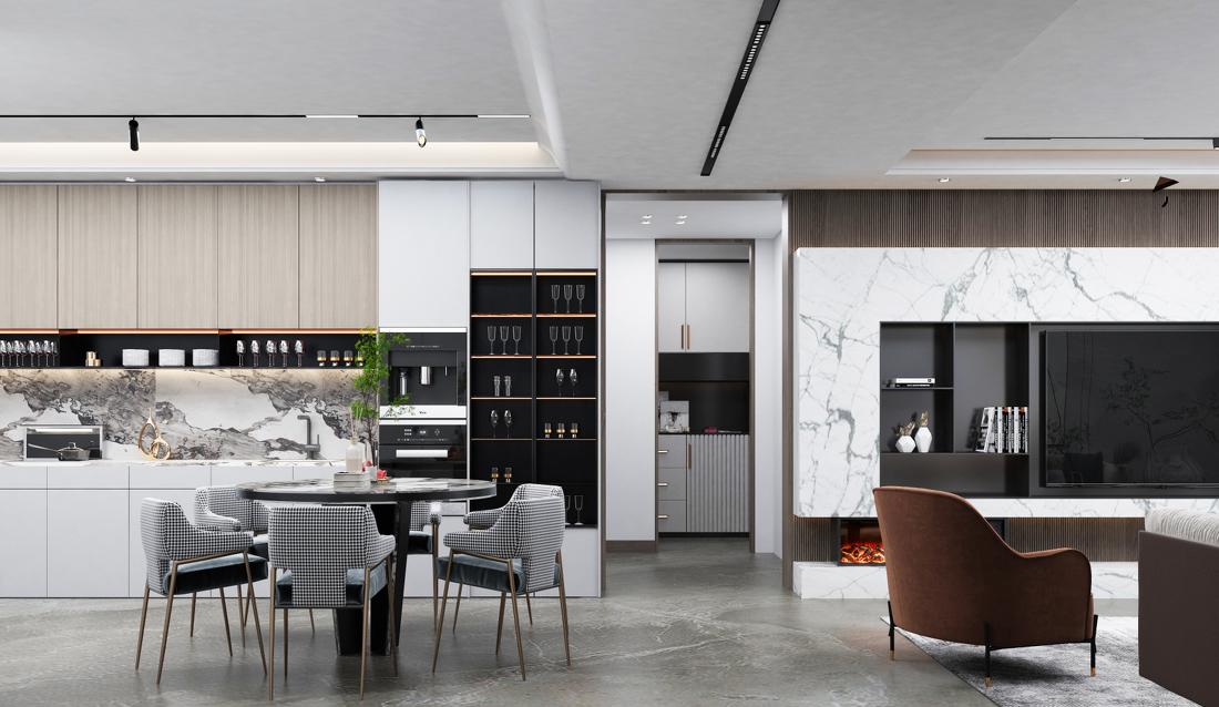 现代大平层设计|朱延根-6