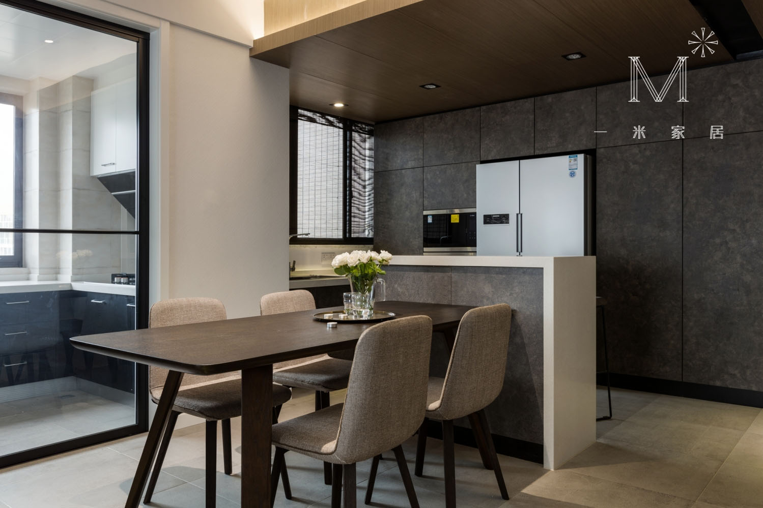 【一米家居】 ◣ 年 轮 ◥ 115m2 现代风-30