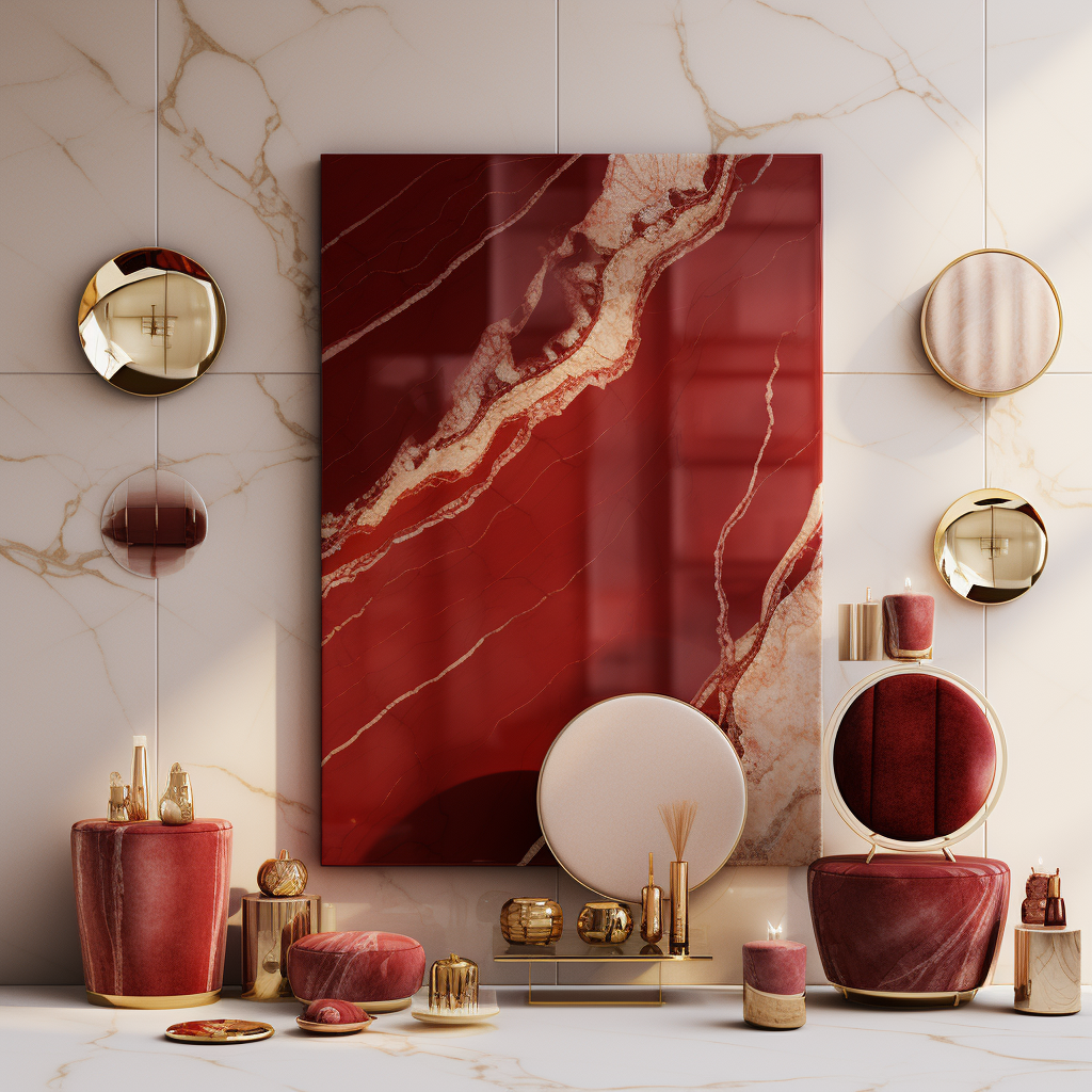 Luxury red mood boards for interior design-8