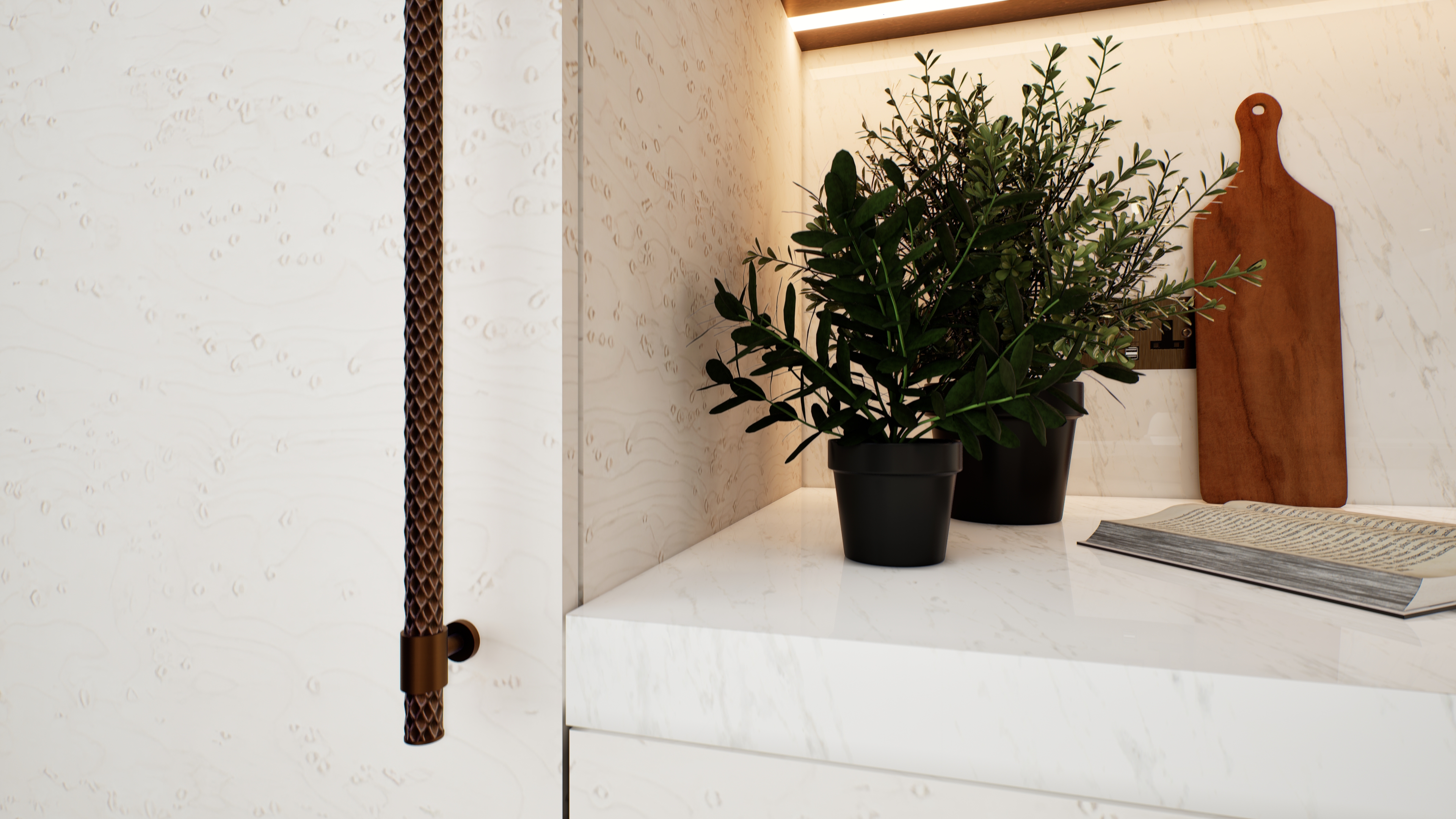 Kitchen & Living Area Visualization — Richmond, UK-23