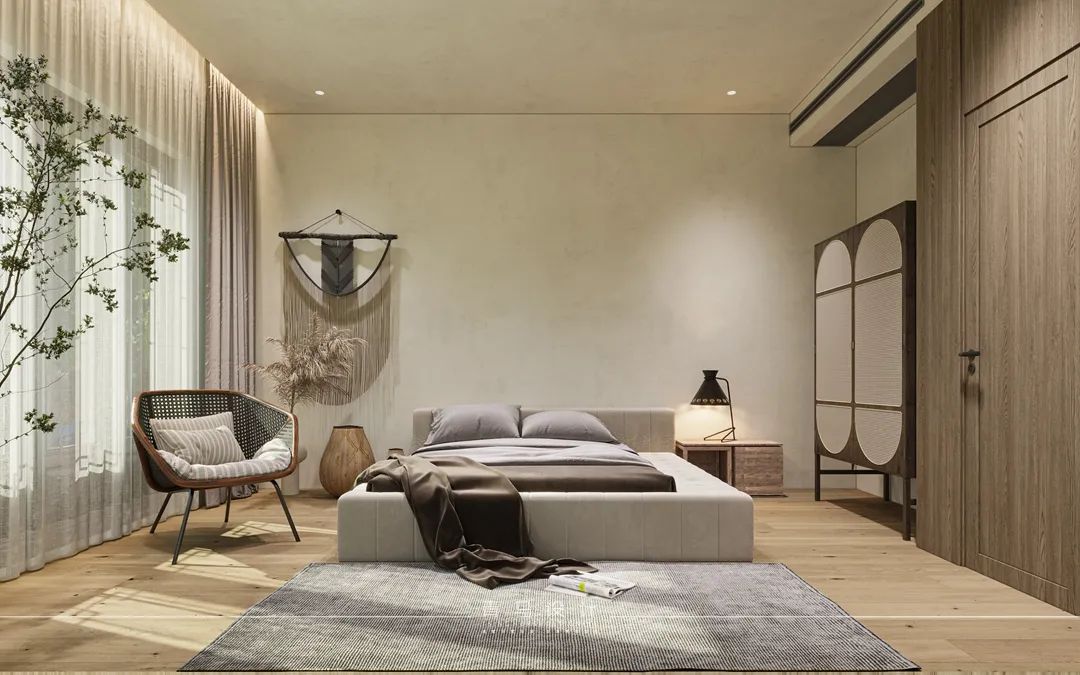 融创揽月府·赵志远设计·现代侘寂风格·380㎡合院丨青马别墅空间设计-76