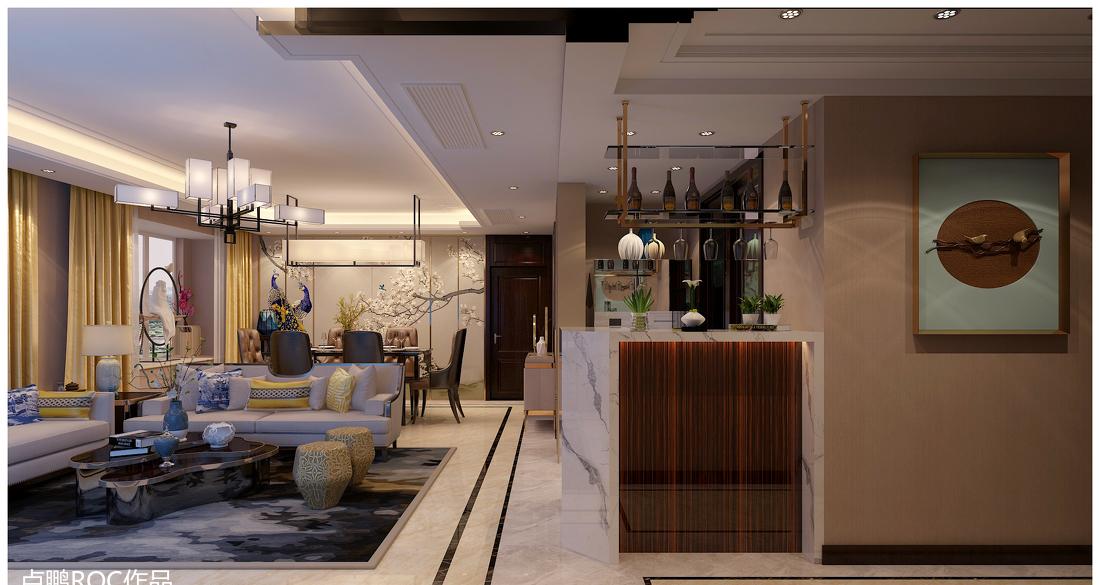 济南卢鹏设计,ROC LU 打造的新中式奢华经典之作-6