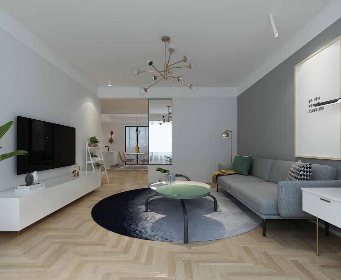 清和 91㎡小户型，功能分区与北欧风格完美融合-2