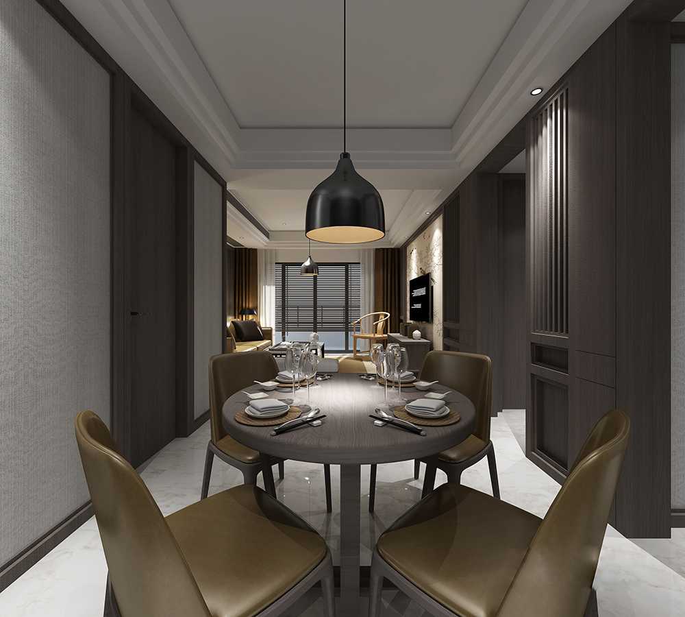 新中式 中式古典 奢华家装别墅样板房-8-4