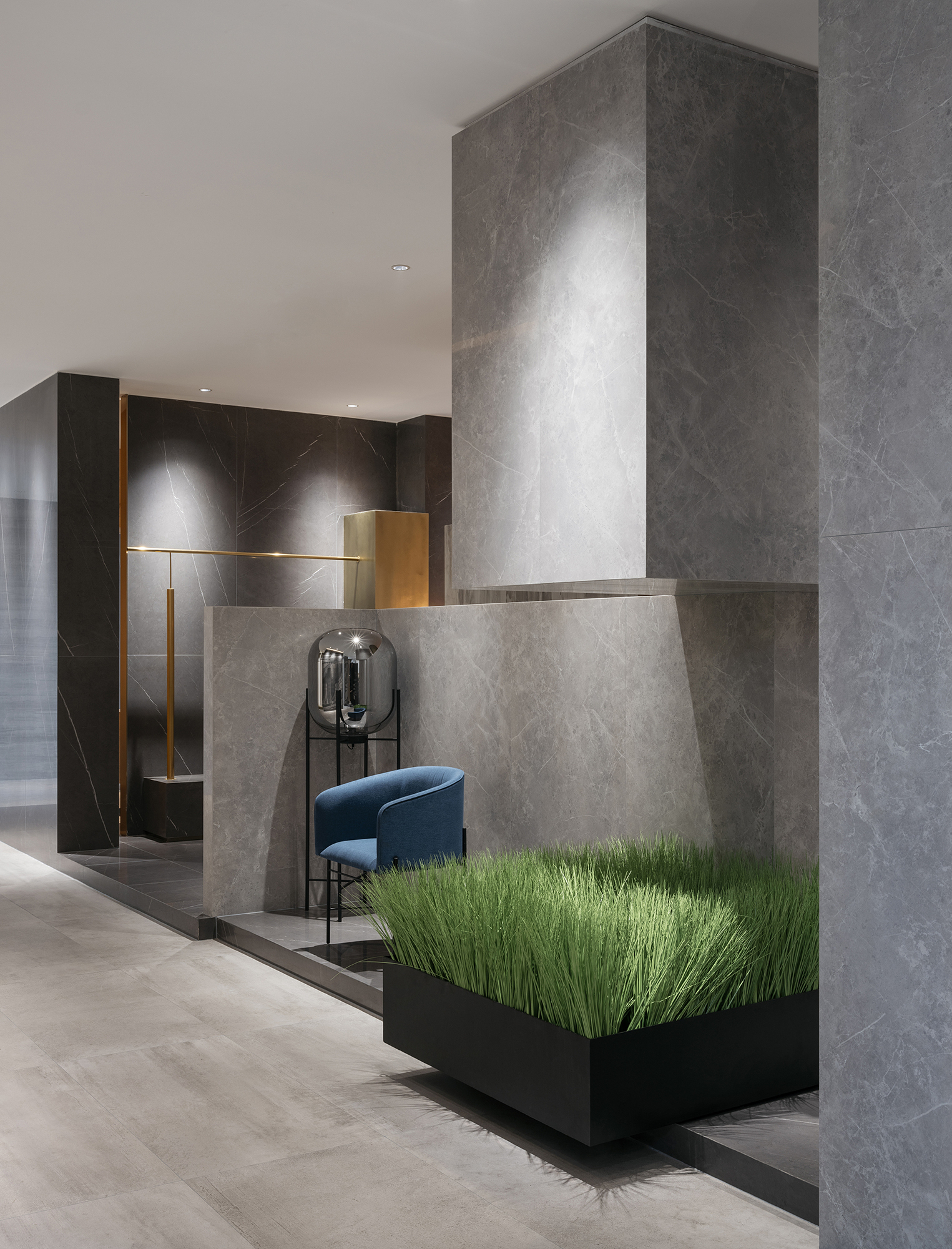 陶瓷瓷砖概念展示店的园林空间设计-23