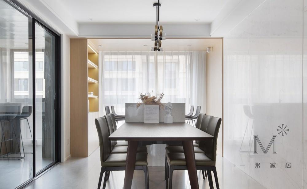 平层丨【一米家居】纯净苍穹，简而纯粹の家-11