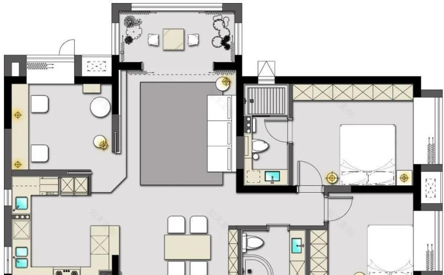 小户型改造的典范 · 简约黑白灰空间-2