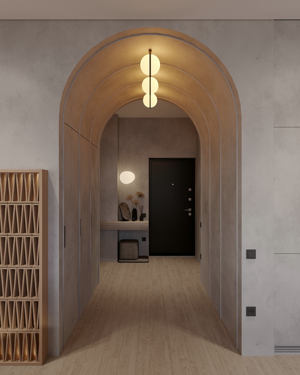 120 平北欧风暖色系日景夜景设计案例-16