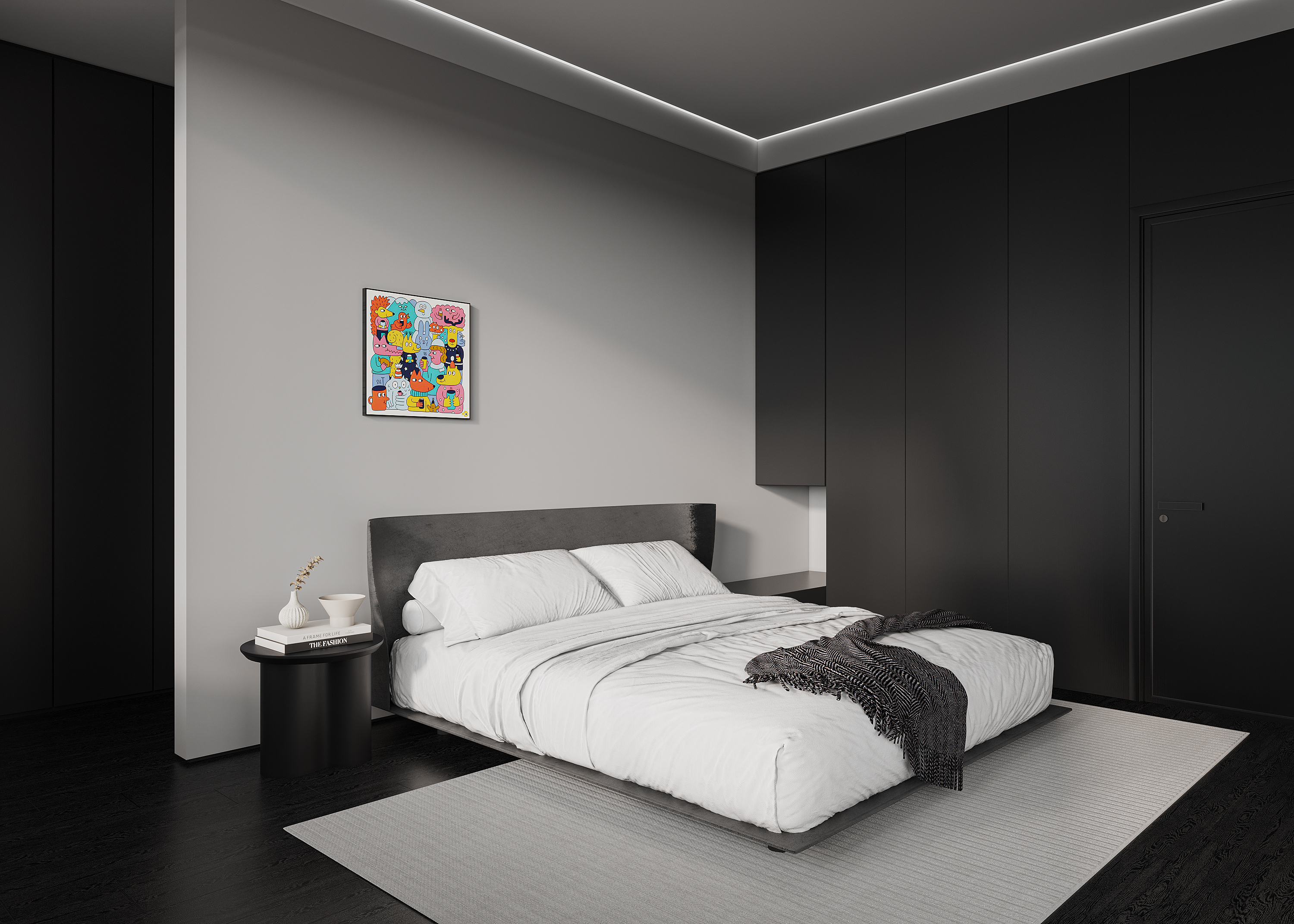 Corona渲染作品┃黑白灰-41