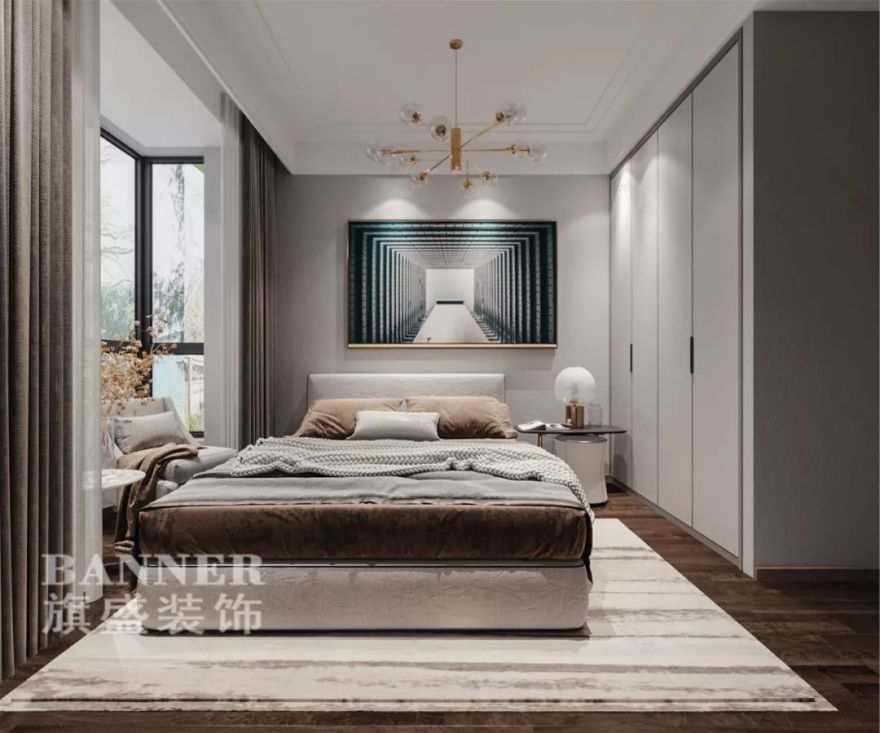 曲江观邸现代轻奢风,陈蕊曦打造不一样的轻奢生活-29