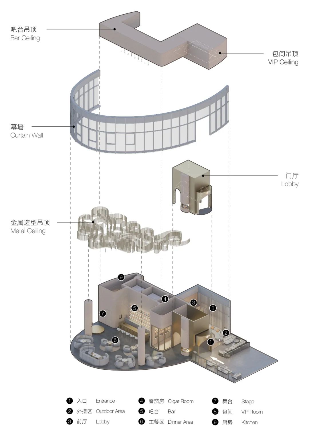 「葉LEAF」雪茄酒吧丨中国广州丨MARS星球建筑-39