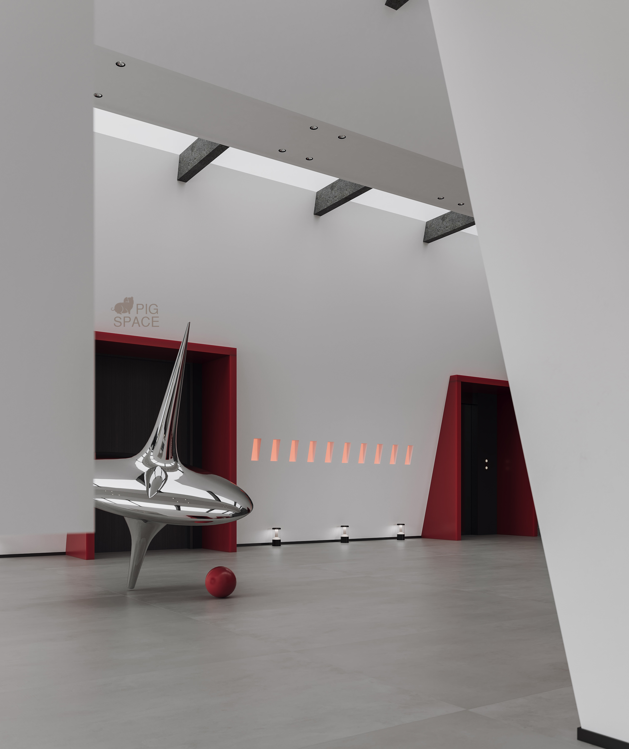 艺术展厅丨灰螺国际（青岛）环境设计事务所-5