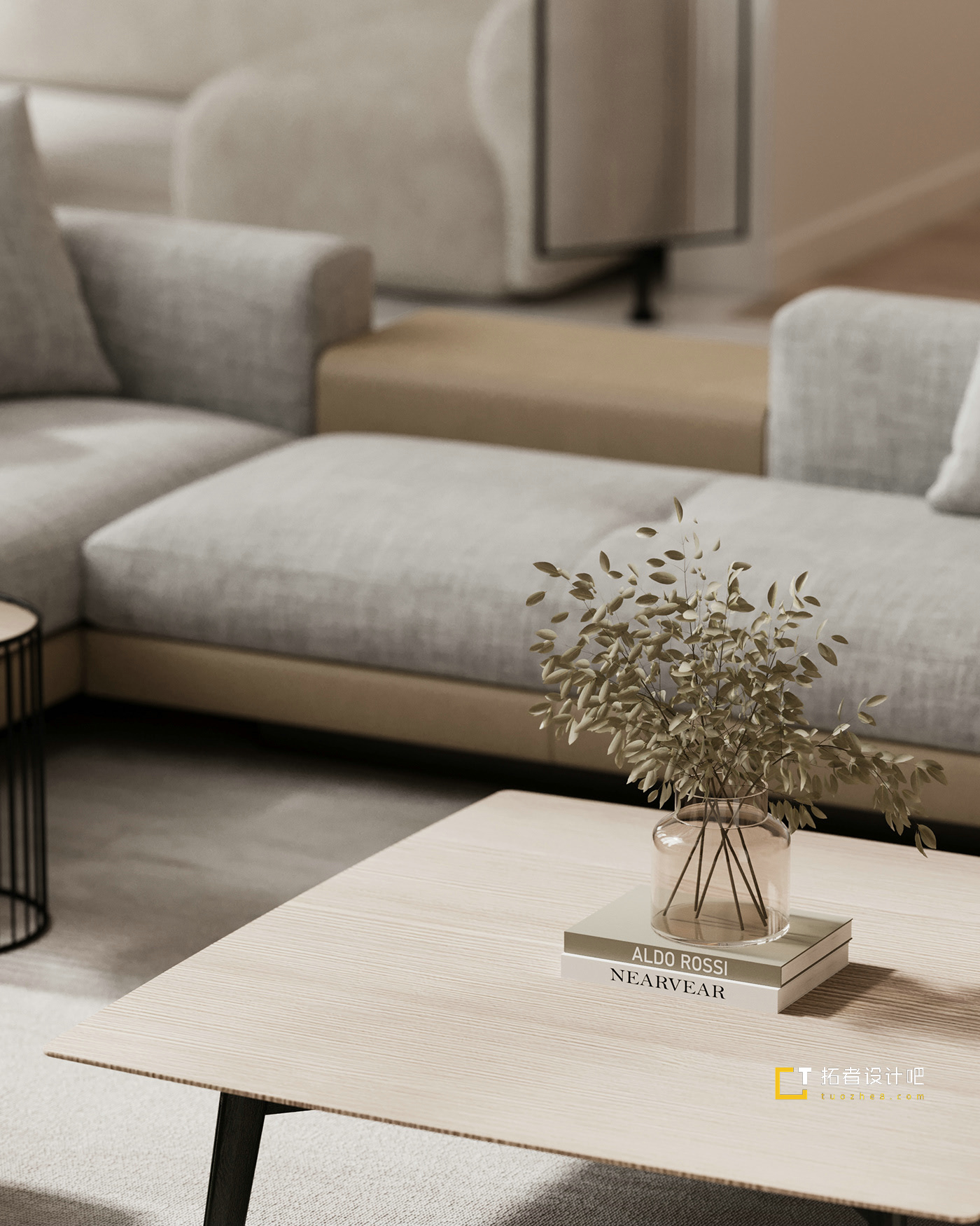 大理石+木质 打造现代简约空间！-11