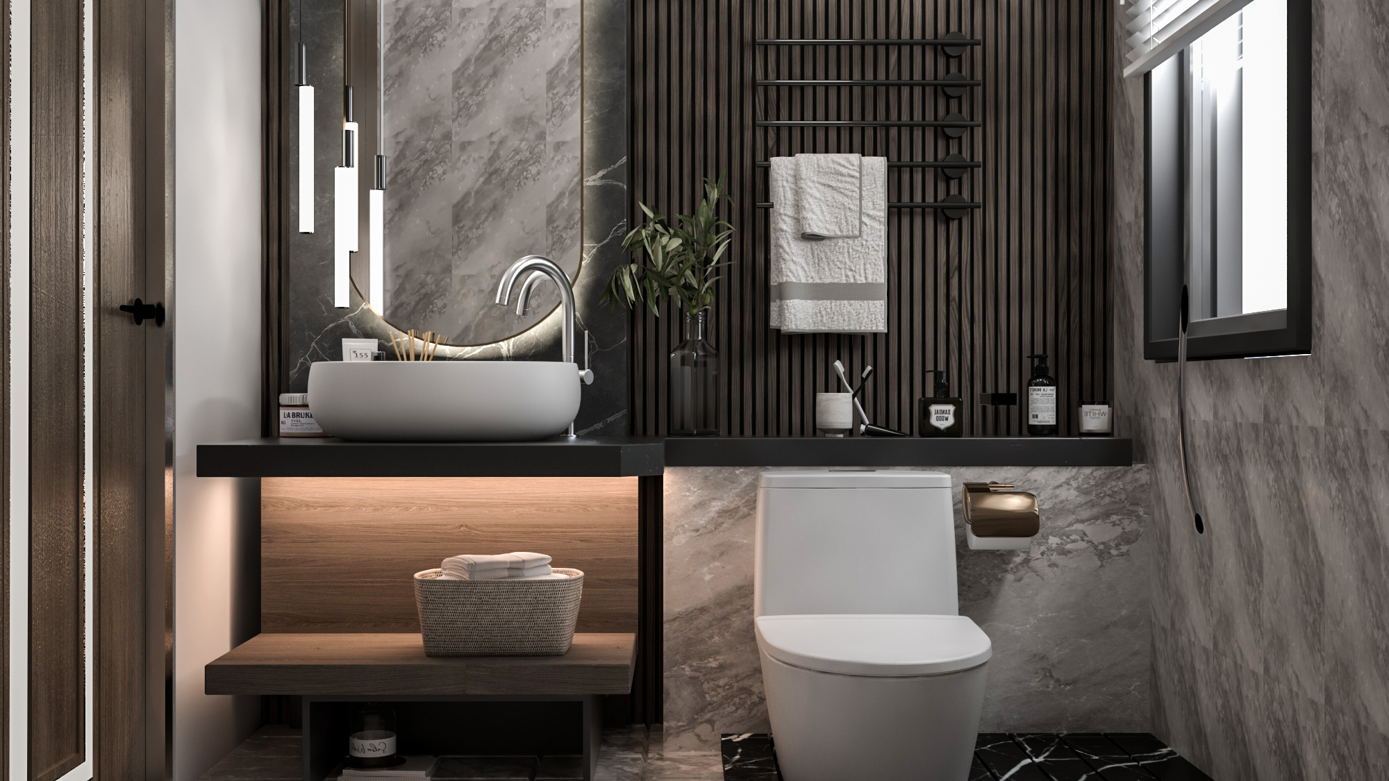 bedroom with bathroom in KSA-7