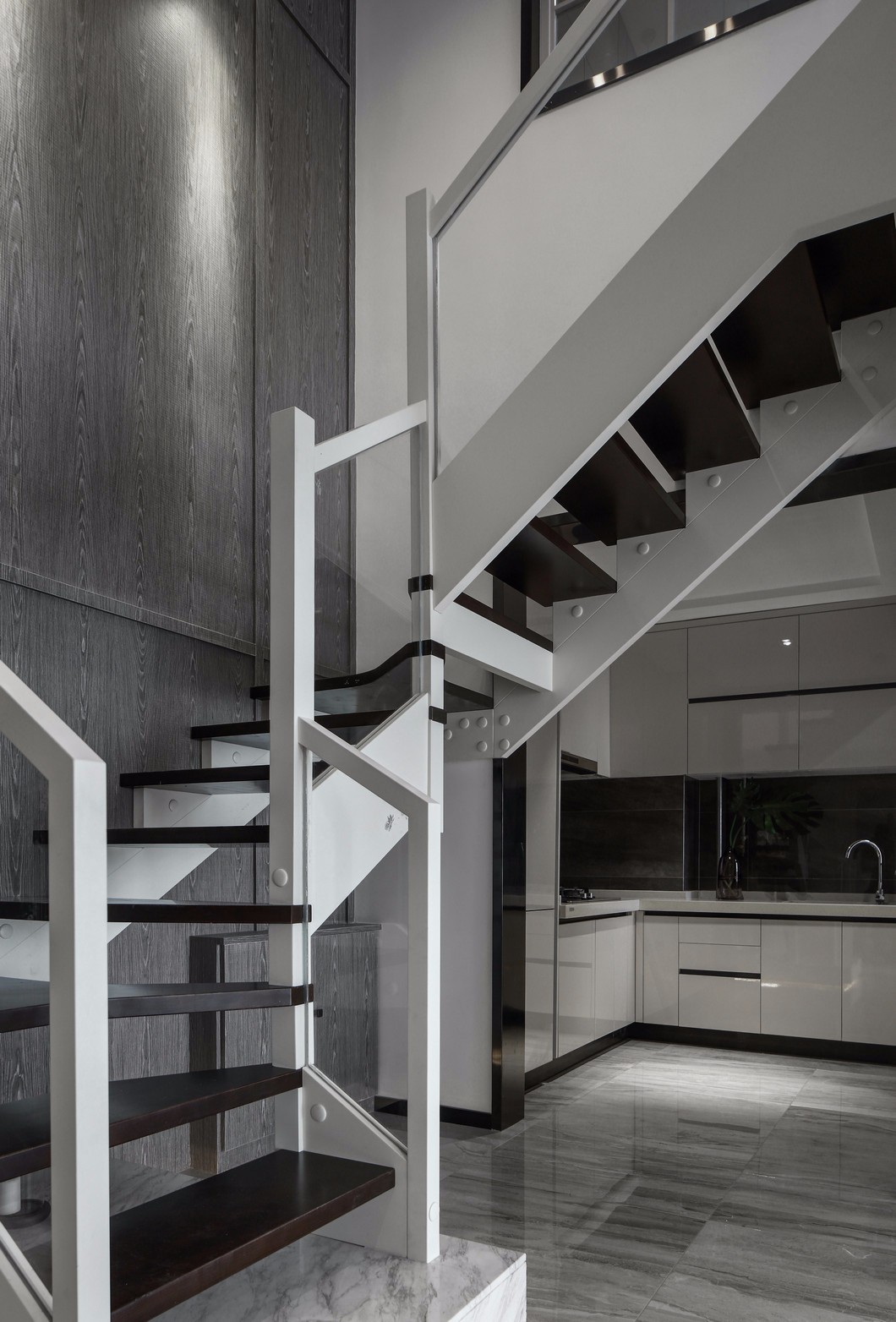 宝盛广场住宅 | 现代高级灰的复式 Loft 设计-14