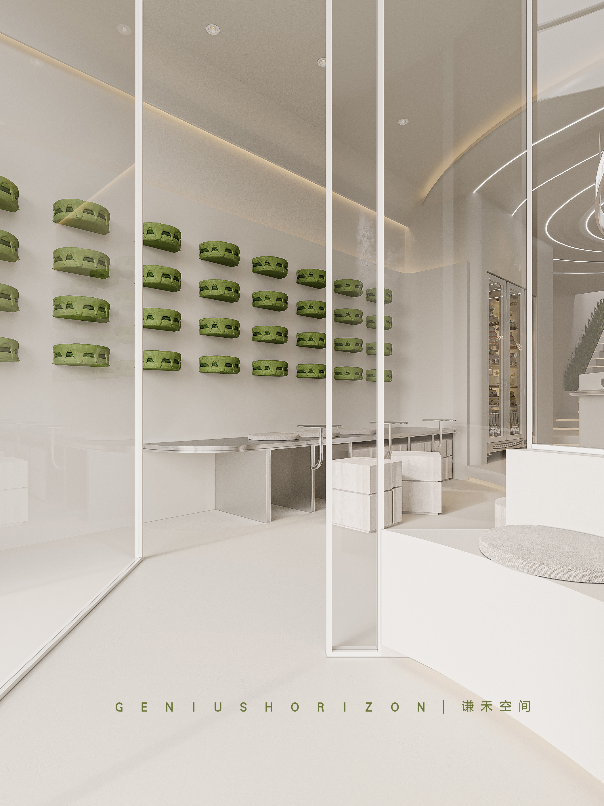 现代蛋糕店效果表现丨谦禾空间设计事务所-12