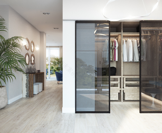 带全景窗的郊区别墅一层室内设计丨俄罗斯萨马拉-19