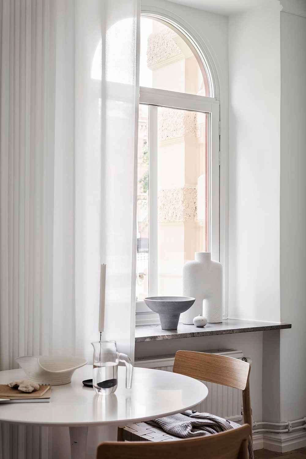 瑞典 36㎡小公寓 | 拱窗设计点石成金-2