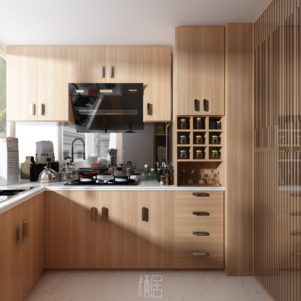 小户型逆袭 | 48 平米一居室变身三室三厅三卫一厨设计-23