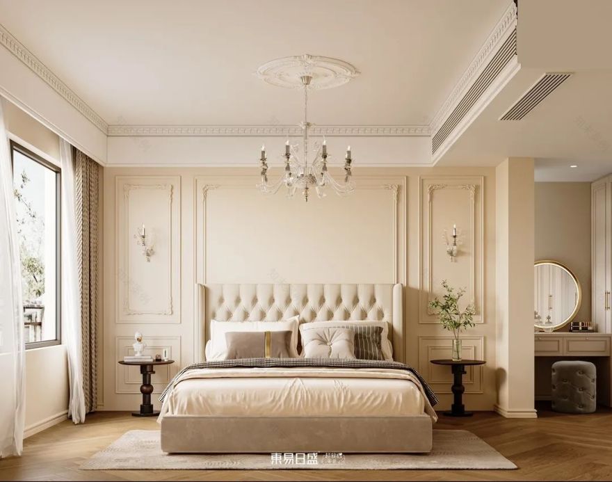 【案例】120㎡法式古典奶油风:为养老房注入温柔与浪漫,陪伴是最长情的告白-40