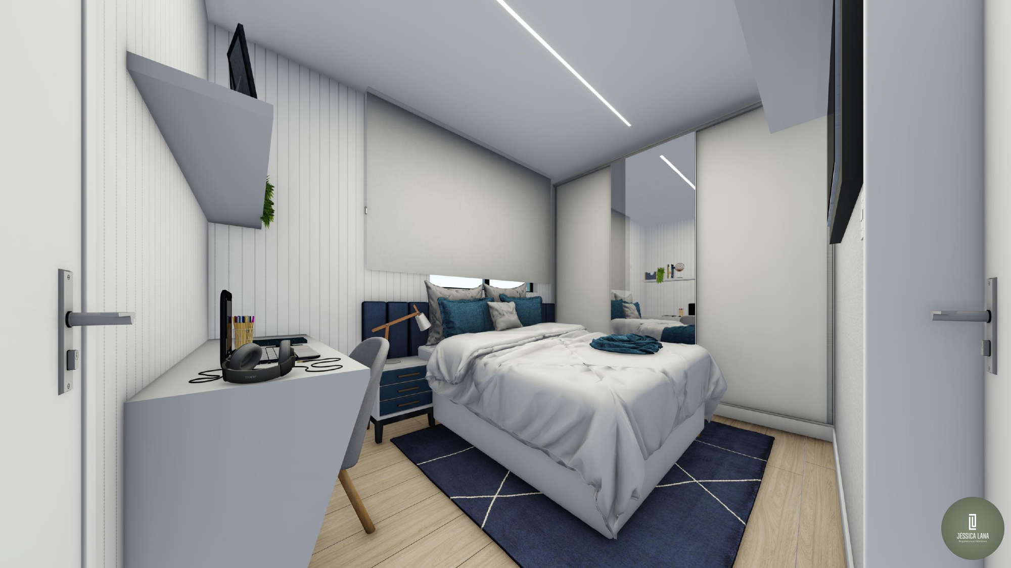 Single Bedroom Interior Design Project-0