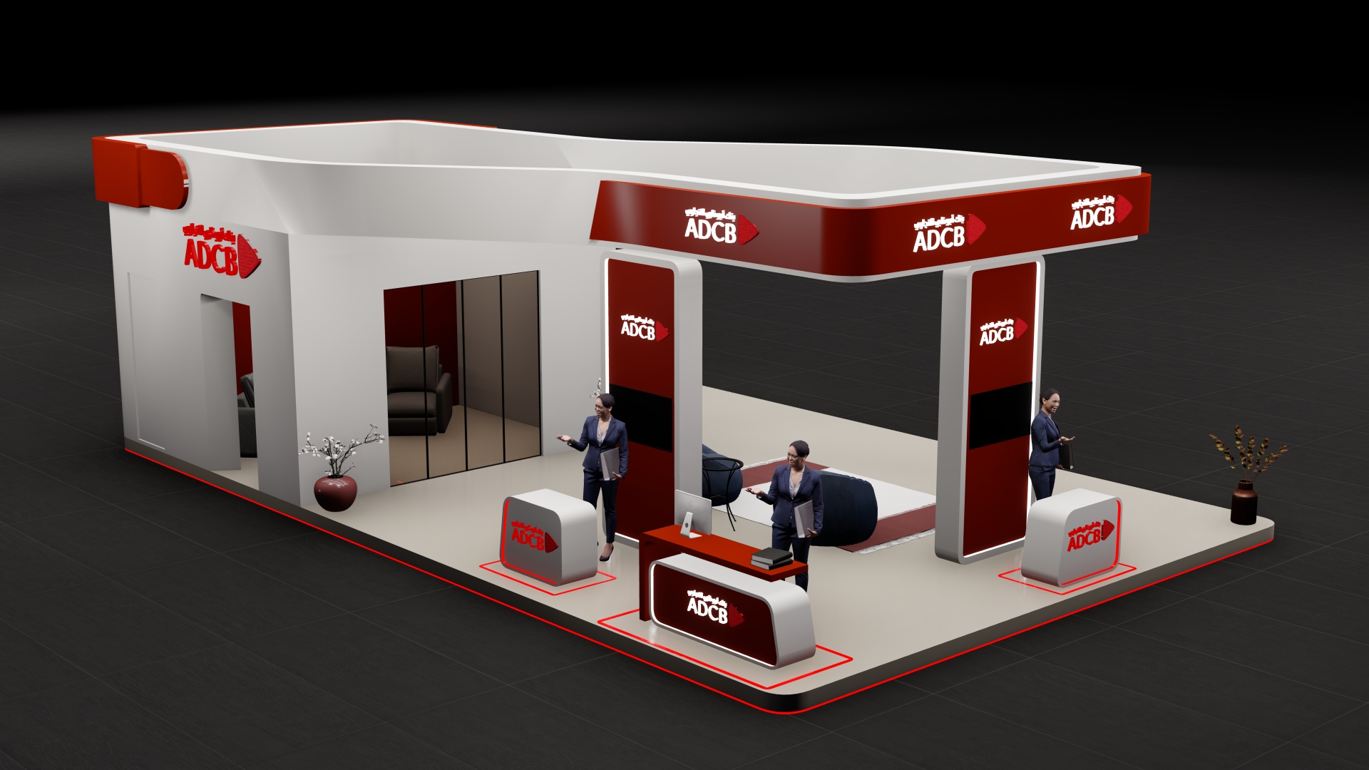 ADCB bank exhibition booth-5