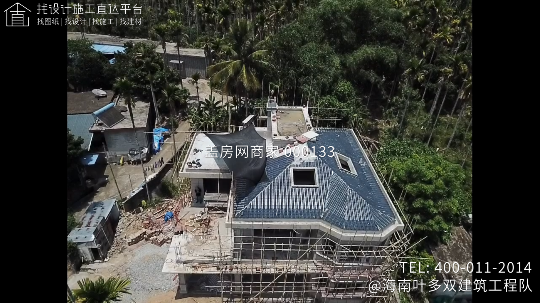 【施工队案例】海南琼海俞家二层欧式别墅施工-16