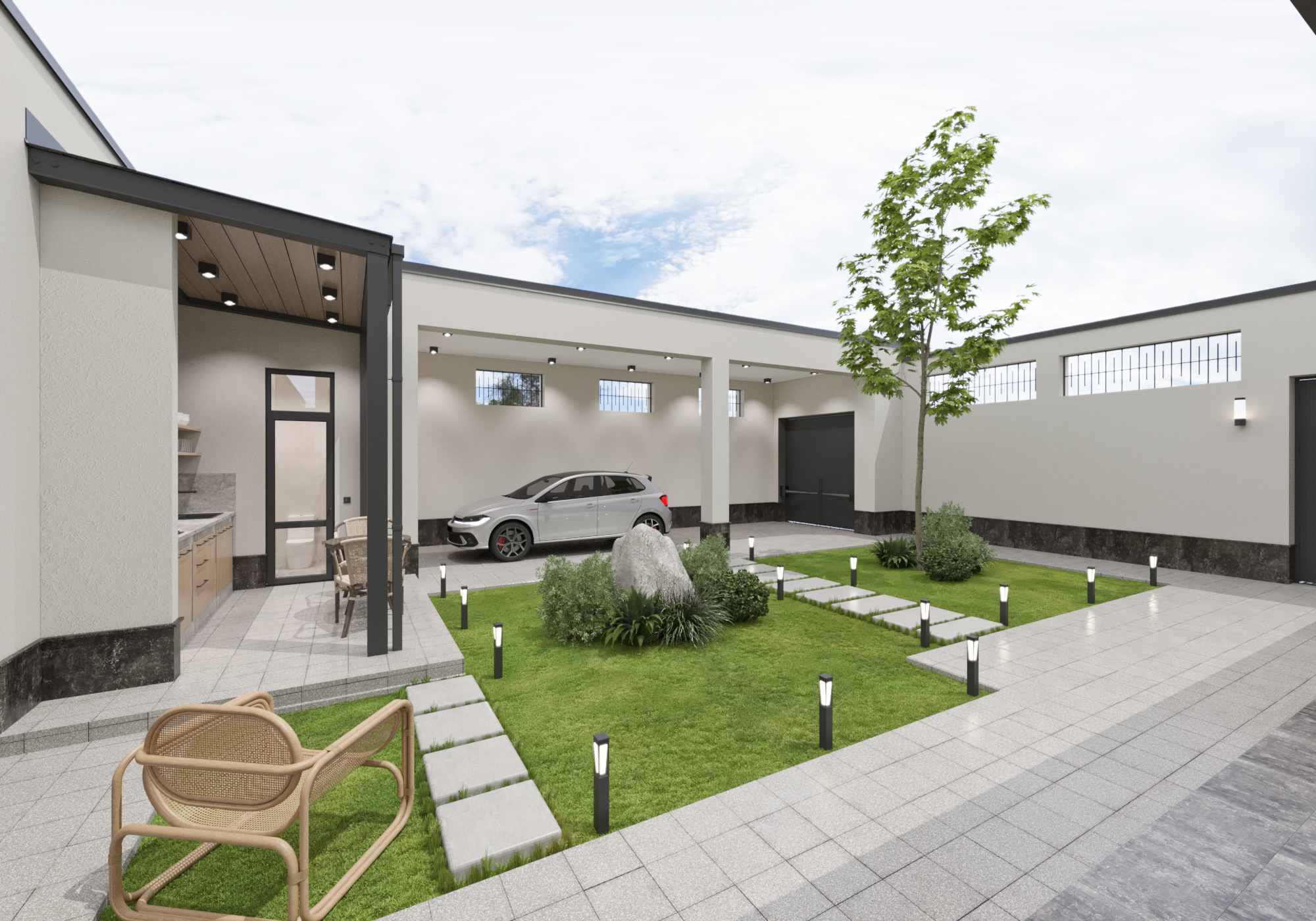 Дизайн фасада частного дома . Ташкент-7