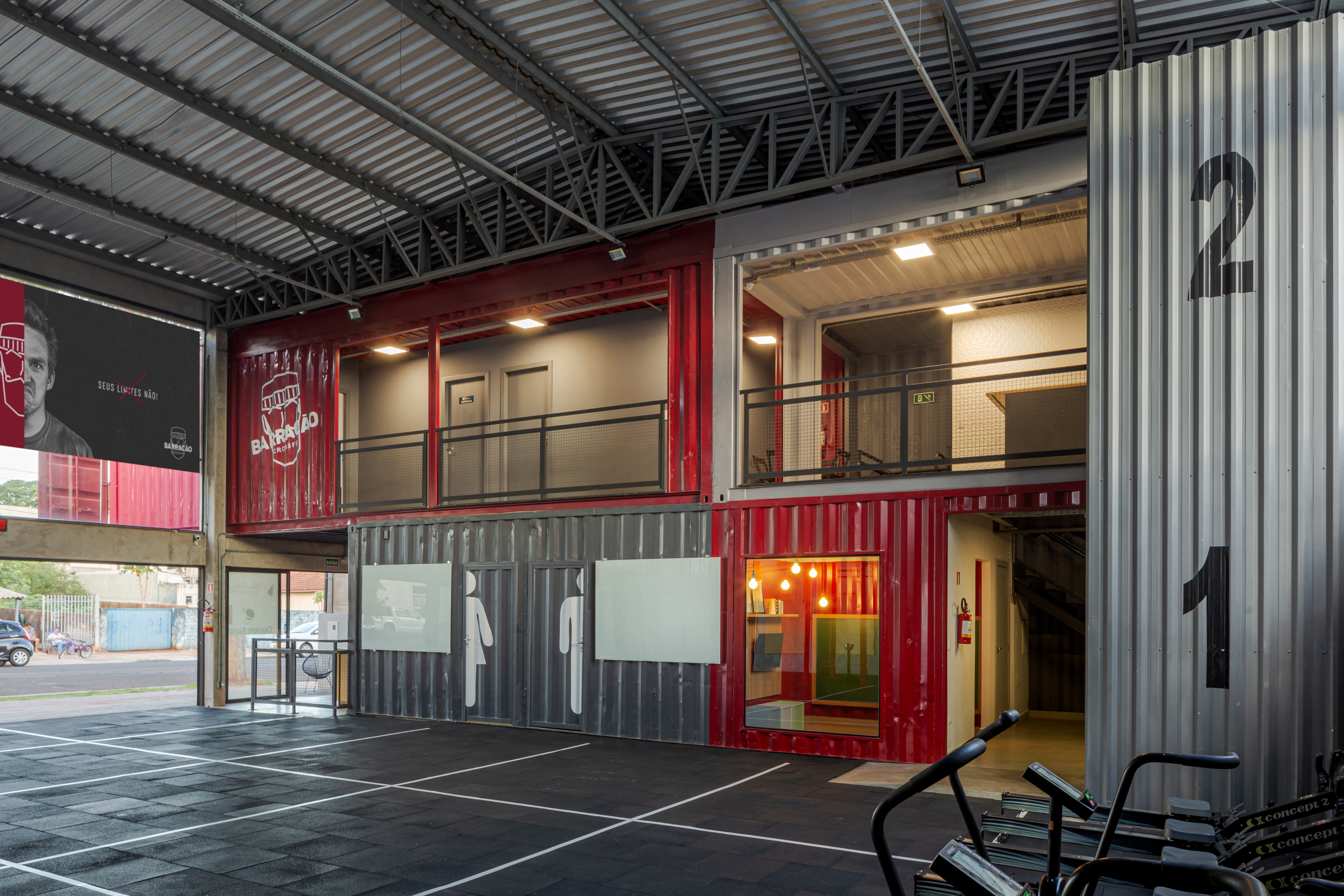 Crossfit Barracão 集装箱健身房设计-22