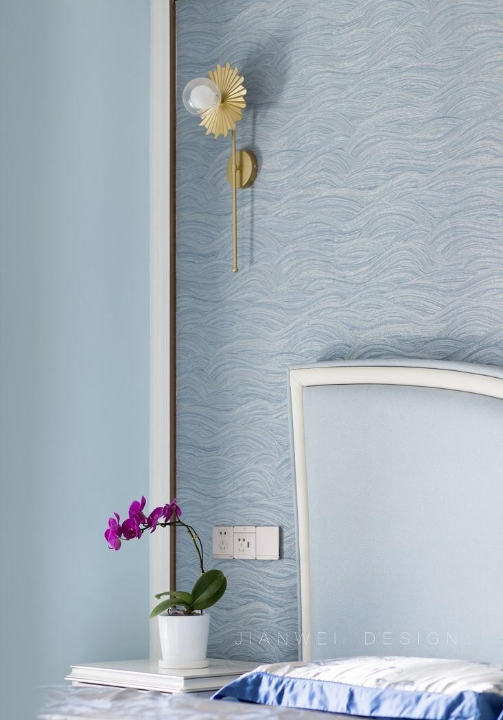 现代摩登美式轻奢家居,玩转平层空间设计-38