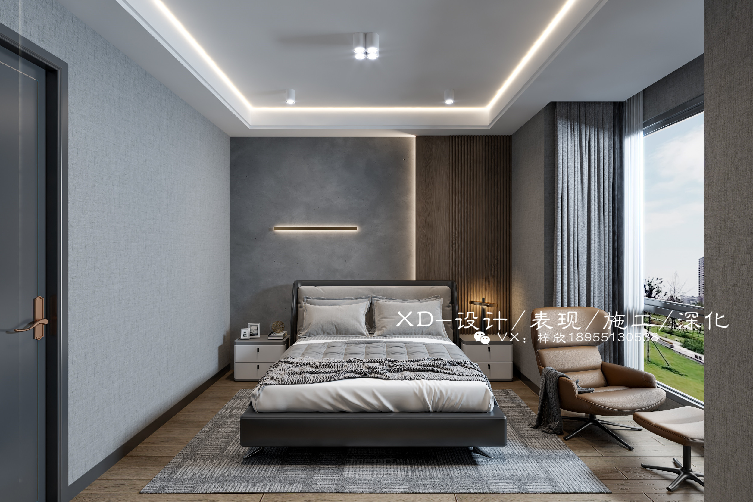 黑白灰小别墅 自带商务属性的风格-6