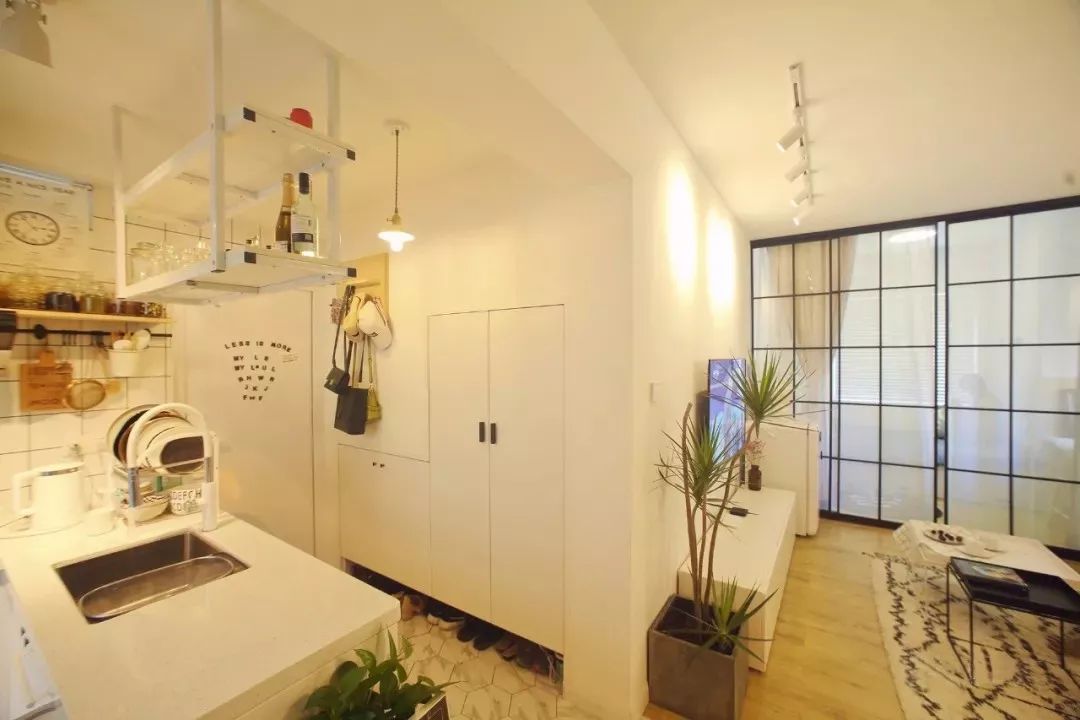 【玖星上院装饰】56㎡的小户型，阳台改卧室变出两室一厅-5