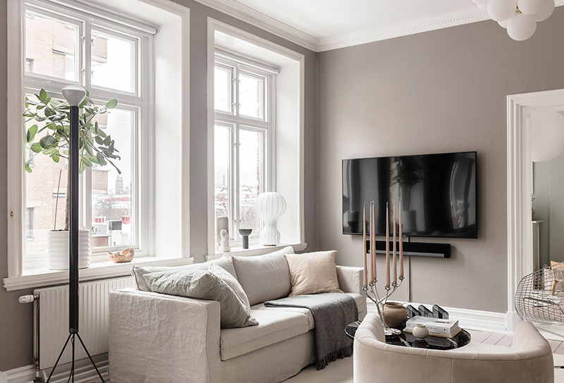 哥德堡鼓舞人心的宽敞米色公寓-21