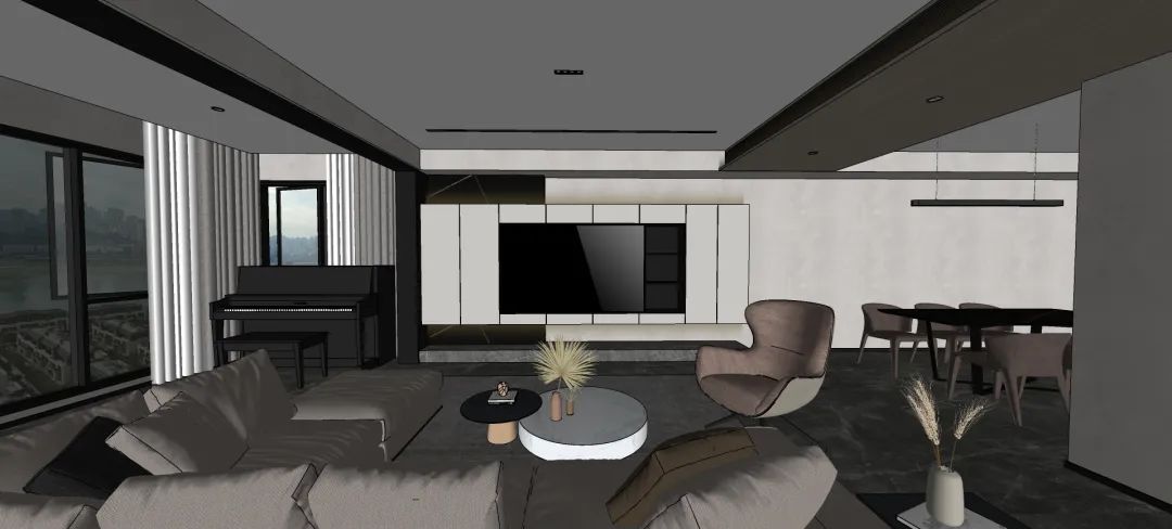 重庆金辉长江铭著现代极简家居设计丨中国重庆丨空一筑造-37