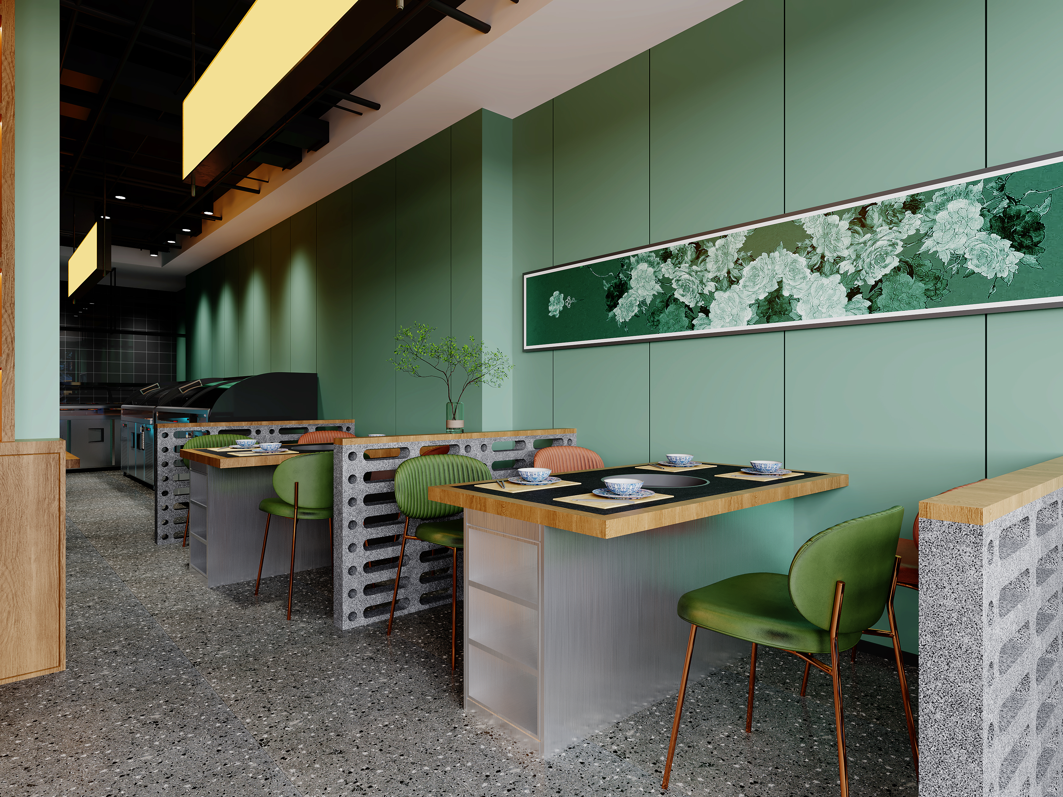 烧烤店餐厅设计-16