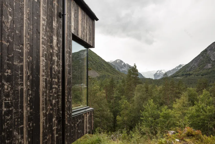 挪威 Jostedalen 冰川旁的生态小屋-18