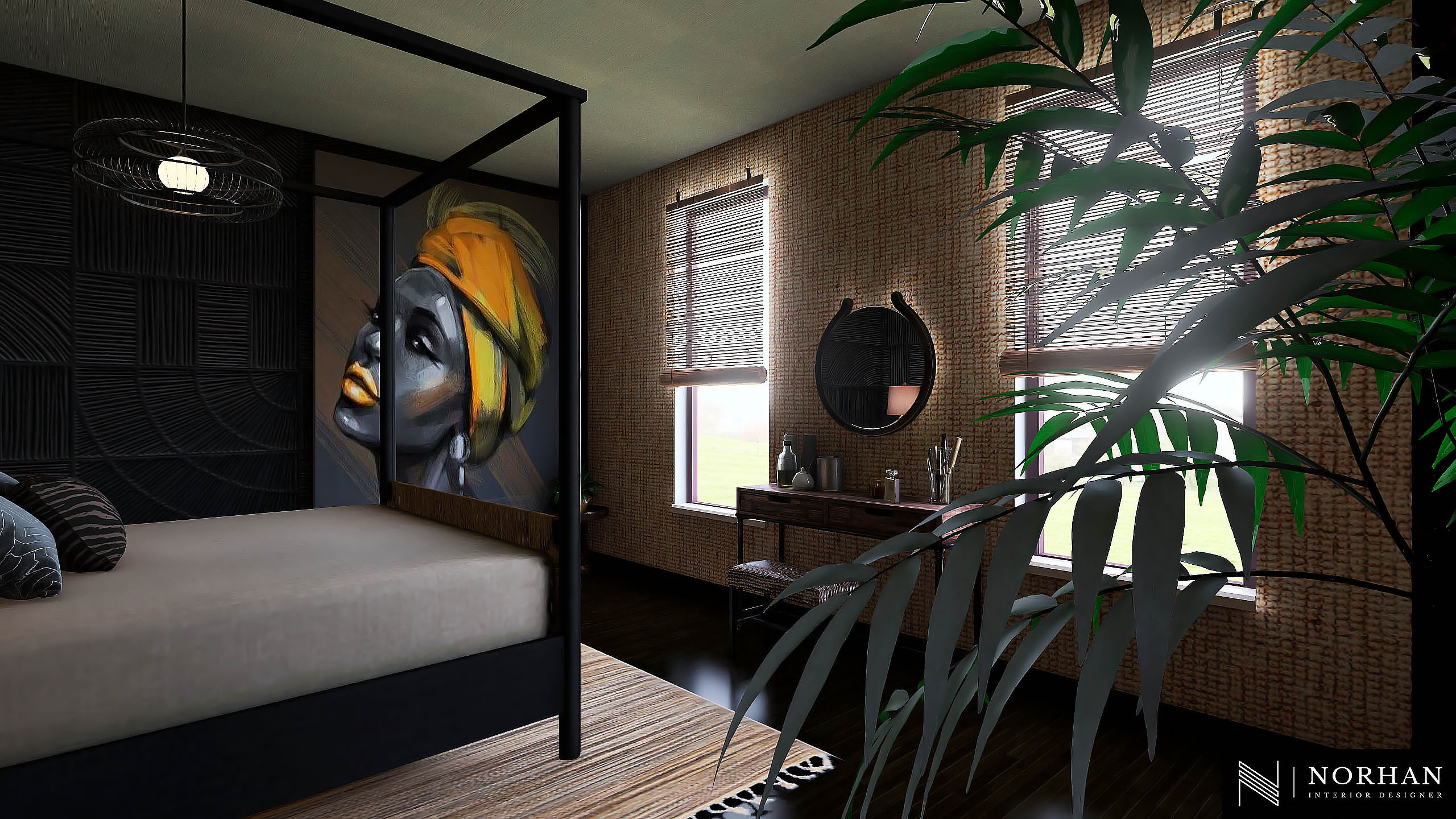 Apartement in African style-23